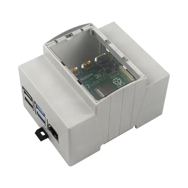 Raspberry Pi DIN Rail ABS Case with Heatsink - Image 2