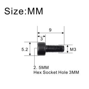 20Pcs Black Hexagon Tremolo Bridge Screws 7 S98620ef730c443e28d69b97de52dc5c9Q