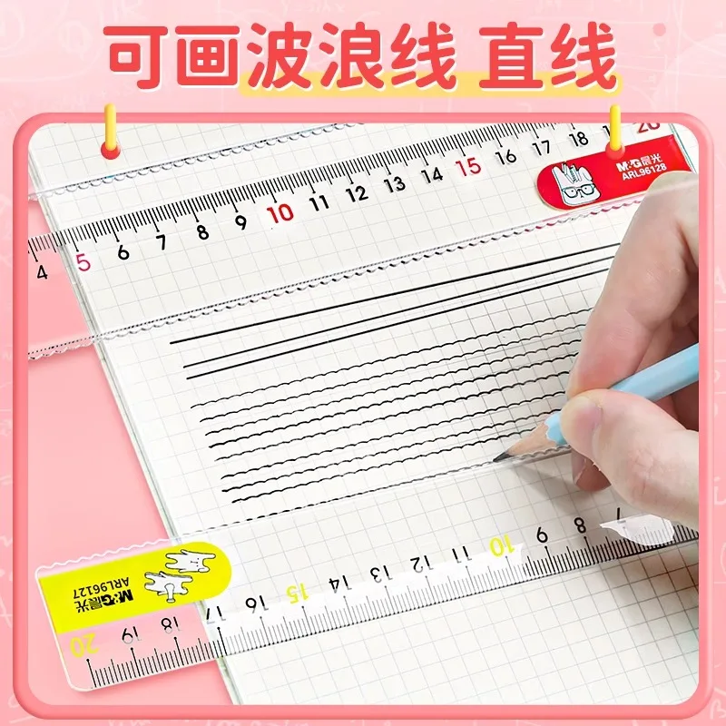 Colorful Plastic Rulers Set for Students 2 Colorful Plastic Rulers Set for Students - Image 2