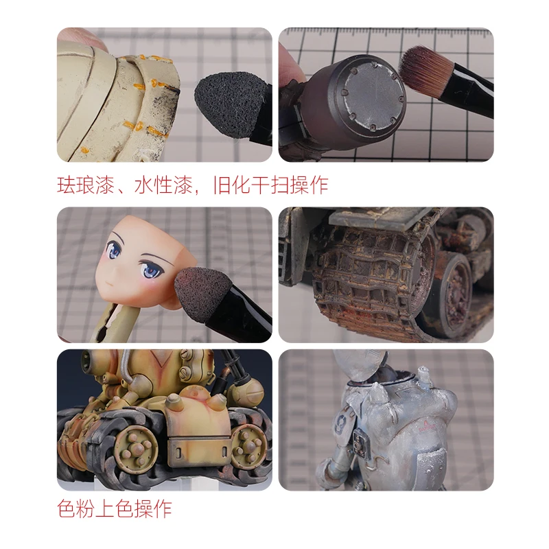 Hobby Mio Weathering Stick Brush Set 5PCS 3 Hobby Mio Weathering Stick Brush Set 5PCS - Image 3