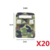 Military Camouflage Handheld Shield Set of 20