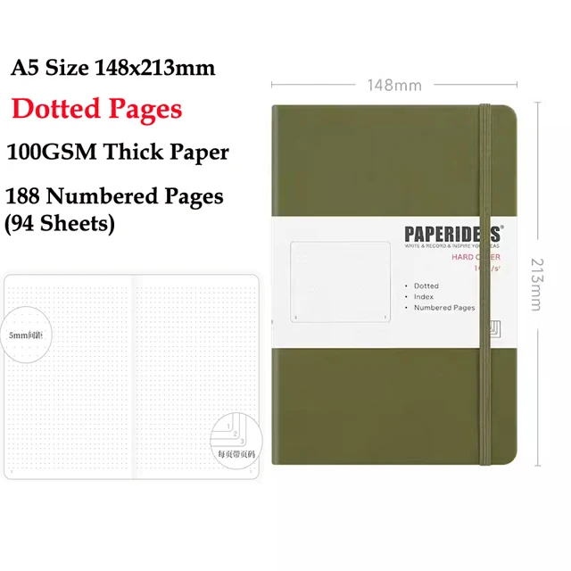23 Colors A5 Dotted Notebook Journal 29 23 Colors A5 Dotted Notebook Journal - Image 29