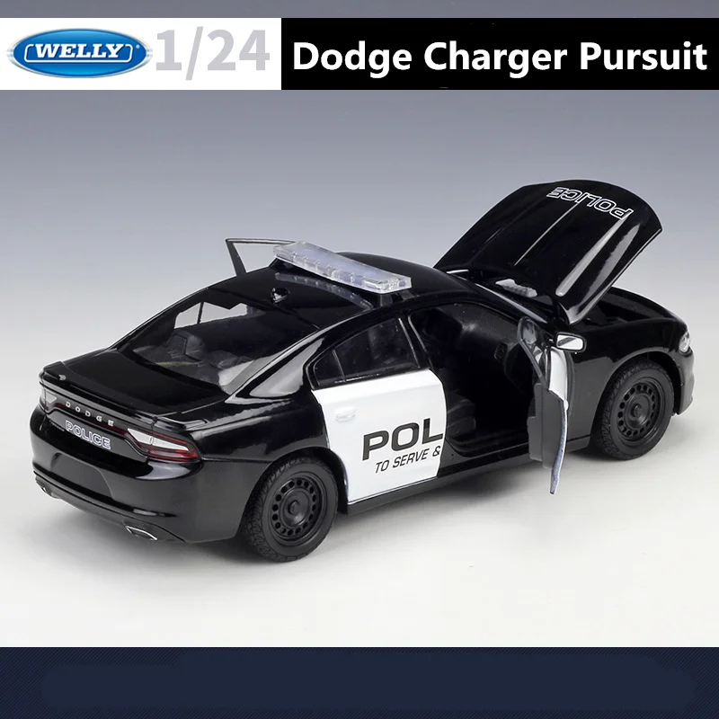 WELLY 1:24 Alloy 2016 Dodge Charger Police Car 6 WELLY 1:24 Alloy 2016 Dodge Charger Police Car - Image 6