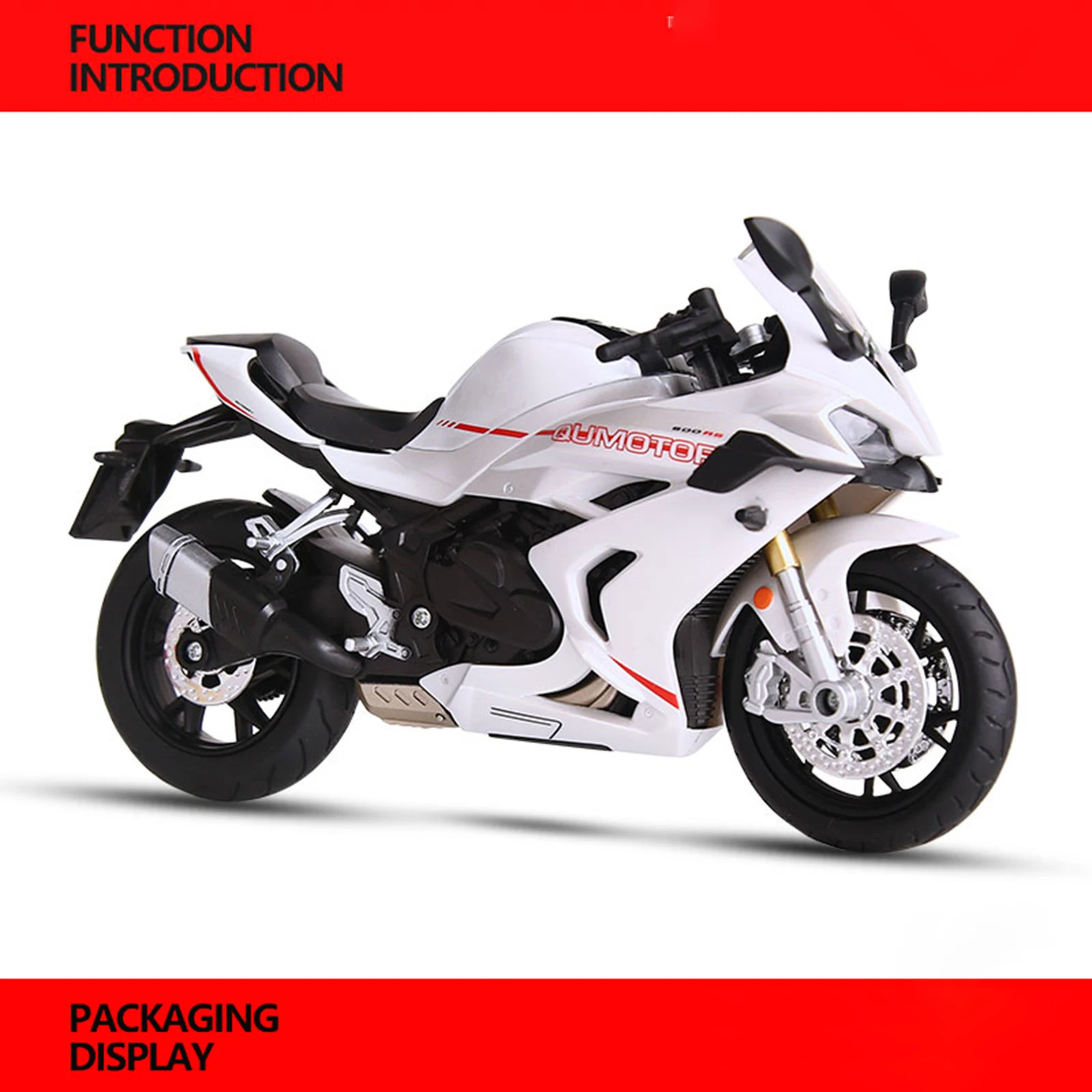 1:12 Scale QJmotor SAI 600RS Diecast Motorcycle 3 1:12 Scale QJmotor SAI 600RS Diecast Motorcycle - Image 3