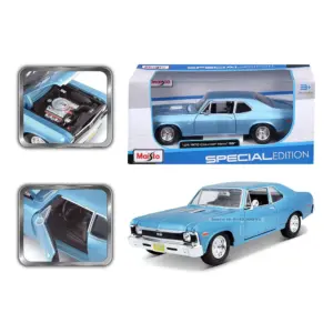 Maisto 1:24 Scale 1970 Chevrolet NOVA SS Model 12 S9ad93f41c96d468a8a6e447fa0ad8701m