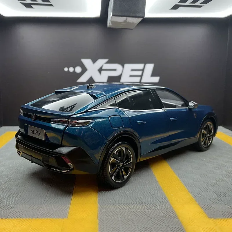 1/18 MINI AUTO 408X Blue Alloy SUV Model 4 1/18 MINI AUTO 408X Blue Alloy SUV Model - Image 4