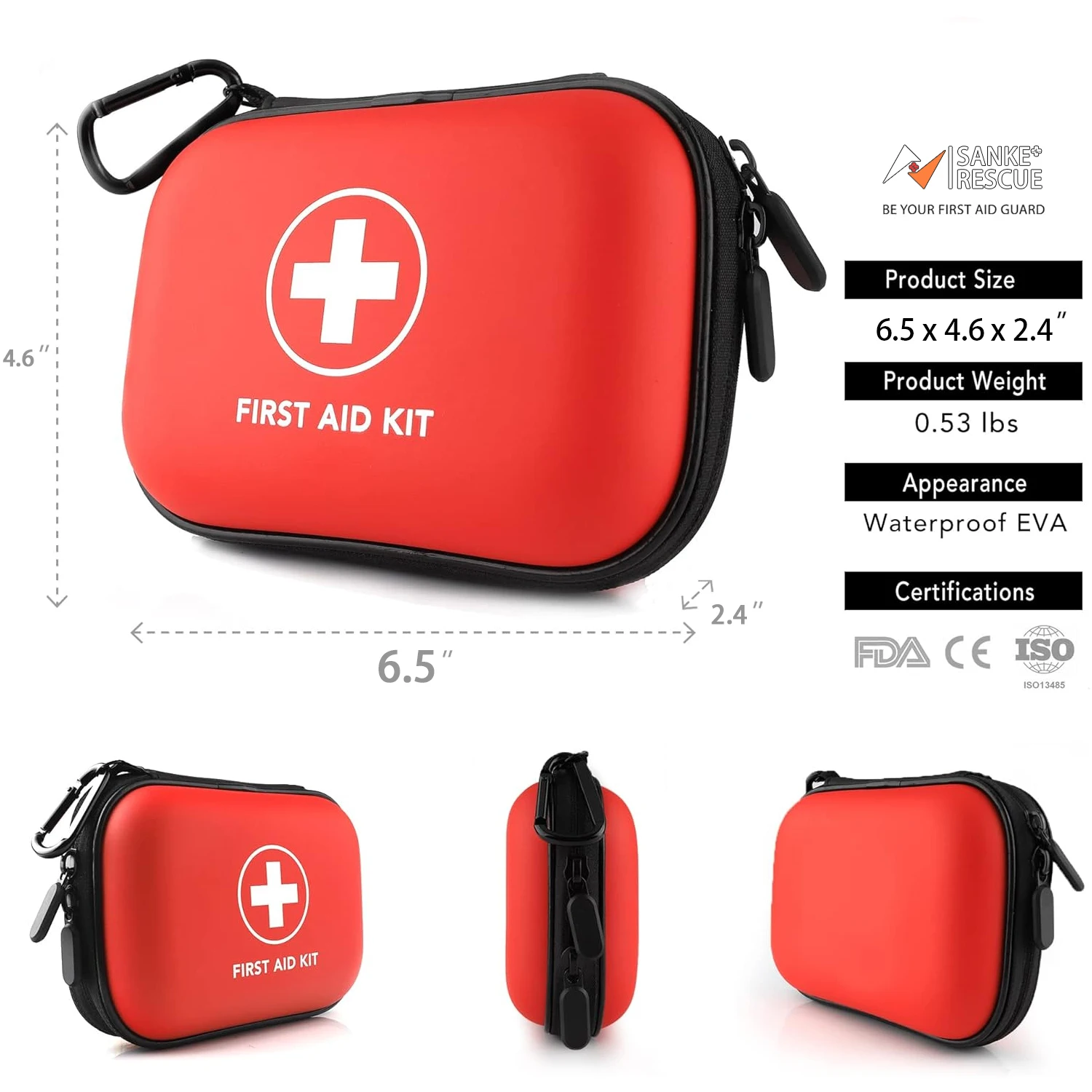 Portable Emergency Medical First Aid Kit 103 Supplies 2 Portable Emergency Medical First Aid Kit 103 Supplies - Image 2