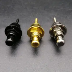 Guitar Strap Lock Set in Black Gold Chrome 14 S9c33e4c78586486eb9b306b3445865edw
