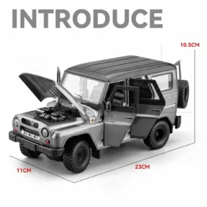 1:18 UAZ Hunter SUV Alloy Model Car 10 S9c7412acc0ed4746b4331ea959205f7ep