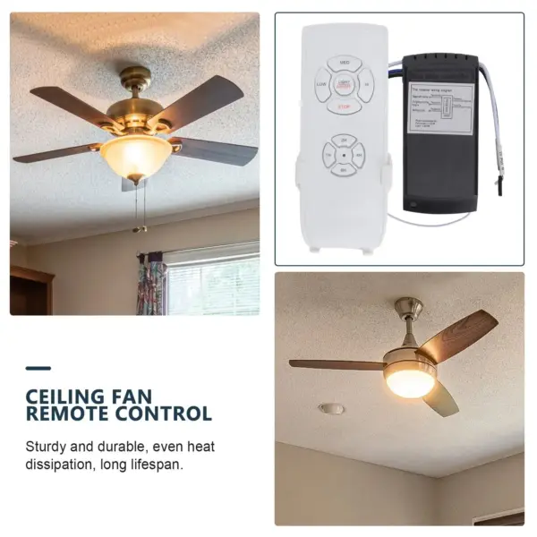 Universal Ceiling Fan Lamp Remote Controller Kit - Image 2