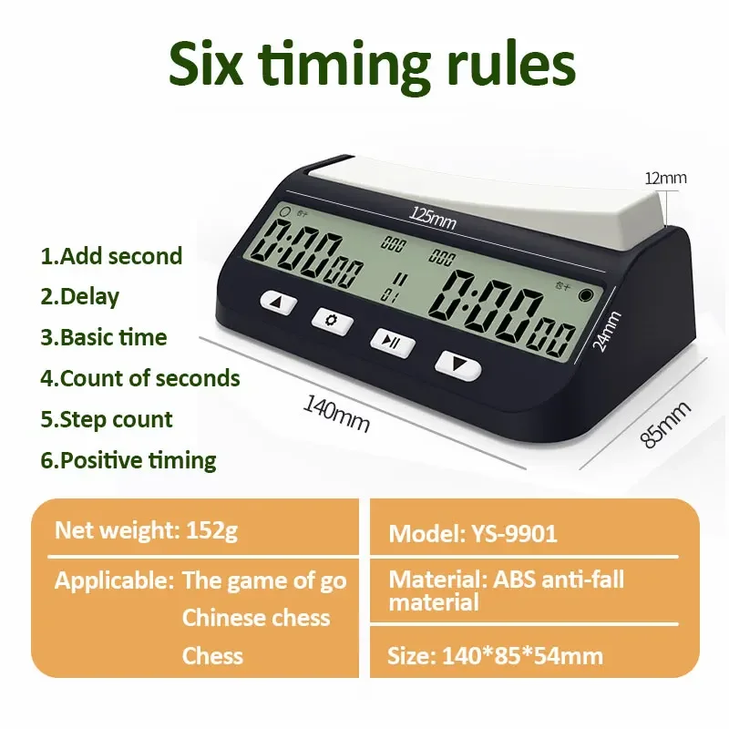 Professional Digital Chess Timer YS-9901/YS-902 3 Professional Digital Chess Timer YS-9901/YS-902 - Image 3