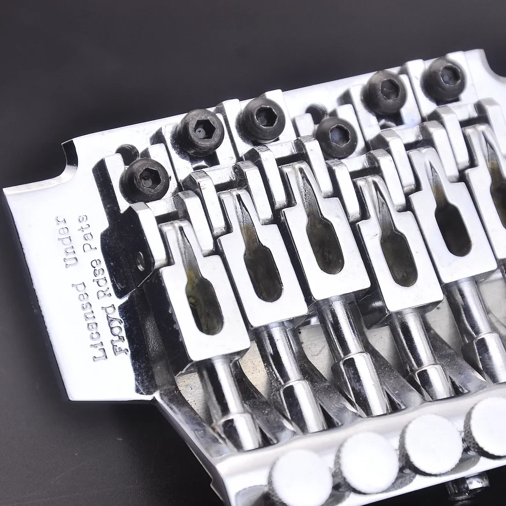 6-String Tremolo System Bridge Chrome Finish 4 6-String Tremolo System Bridge Chrome Finish - Image 4