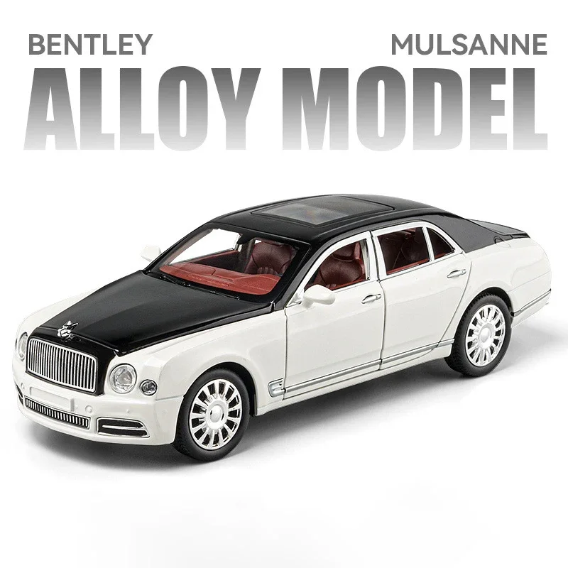 1:24 Scale Black Bentley Mulsanne Model Car 7 1:24 Scale Black Bentley Mulsanne Model Car - Image 7