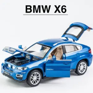 1:32 White BMW X6 Die-Cast Model Car 14 S9d668406501d4729a0369d4bcd0b520fS 1