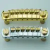 Golden Chromium and Silver Electric Guitar Bridges