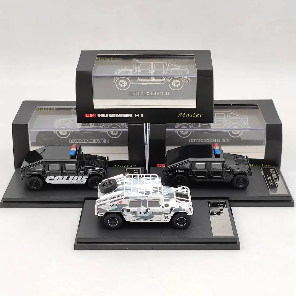 1/64 Hummer H1 Police Diecast Model Vehicle 5 1/64 Hummer H1 Police Diecast Model Vehicle - Image 5