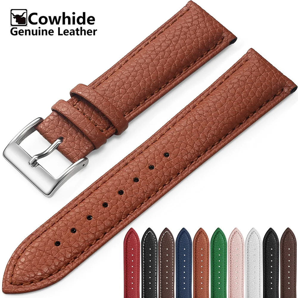 SAMCO Genuine Leather Watch Band 12mm-24mm Sizes 2 SAMCO Genuine Leather Watch Band 12mm-24mm Sizes - Image 2