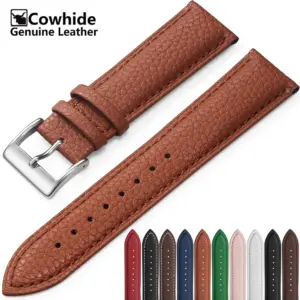Genuine Leather Watch Band in Rich Red 8 S9e32cdfb40c048908c87b81811e597c64 4