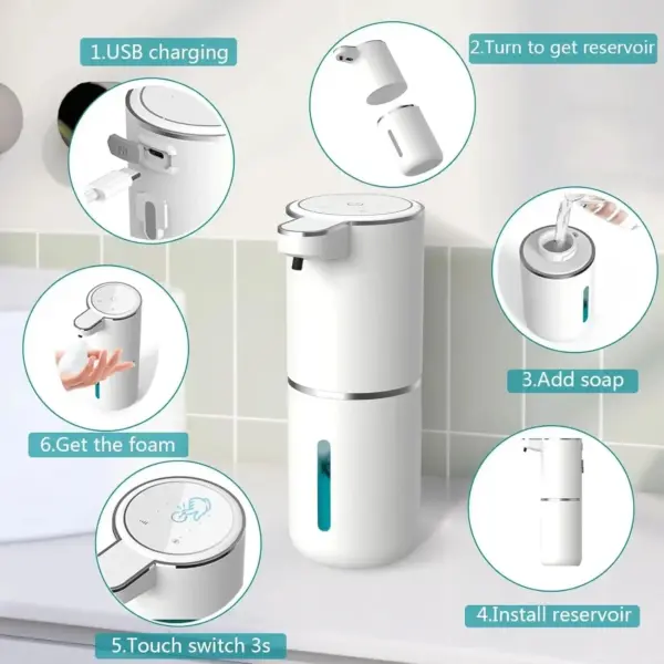Touchless Automatic Foaming Soap Dispenser 380ml - Image 4