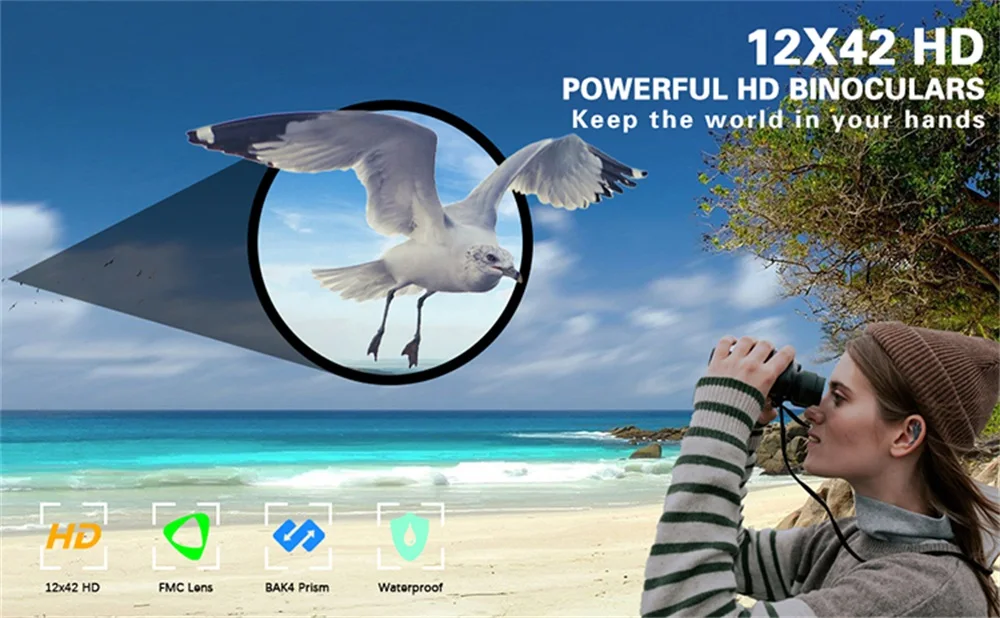 Suncore TL12X42 Portable HD Telescope Binoculars 12 Suncore TL12X42 Portable HD Telescope Binoculars - Image 12