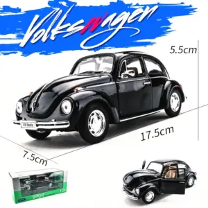 1:24 Scale WELLY Black Volkswagen Beetle Model 11 S9e494c499bf046ce94e0a5f734db12dcd