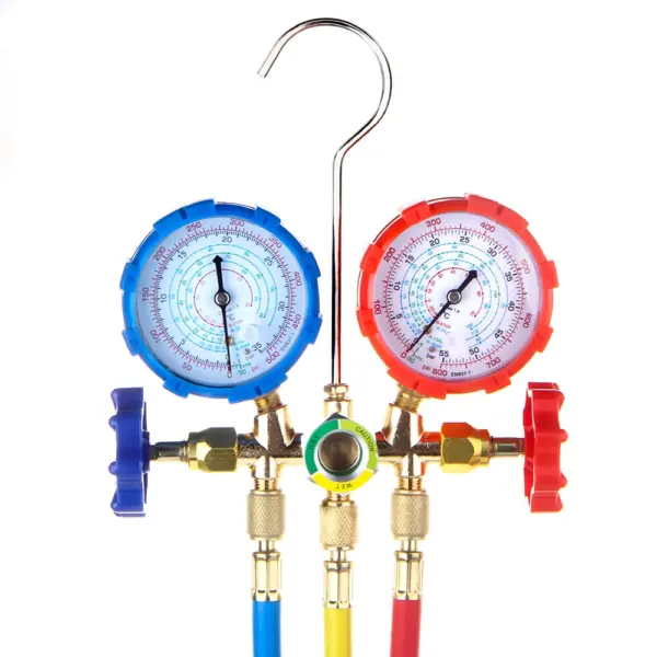 3 Way AC Manifold Gauge Set with Hose - Image 4
