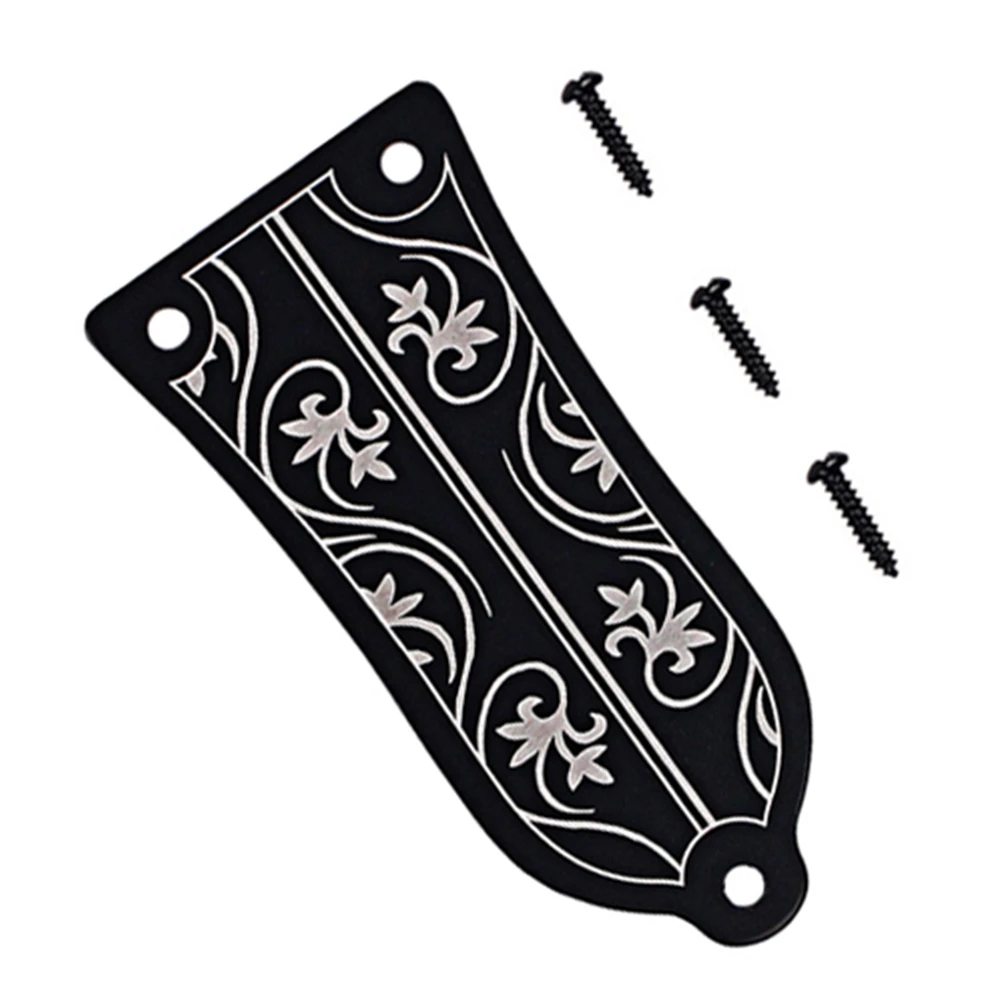 Black Bell-Shaped Guitar Truss Rod Cover 5 Black Bell-Shaped Guitar Truss Rod Cover - Image 5