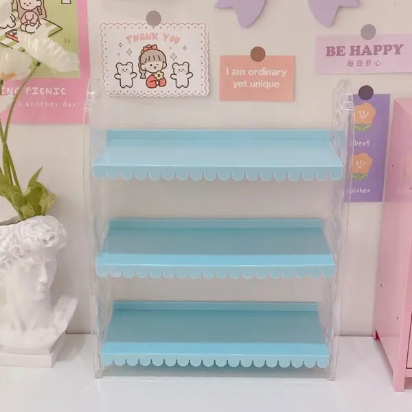 Fresh Lace 3-Layer Shelf for Cosmetics Display - Image 9