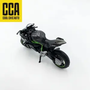 1:18 Scale Matte Black Alloy Motorbike Model 11 S9efd5e72384c4febb086d70c78c2d001h