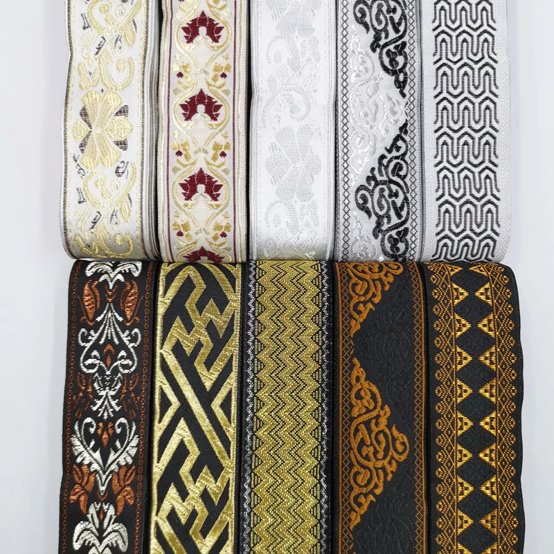 Vintage Ethnic Embroidery Ribbon 33mm 7 Meters 5 Vintage Ethnic Embroidery Ribbon 33mm 7 Meters - Image 5