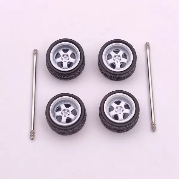 Custom 1:64 Scale Model Car Wheels Set - Image 17