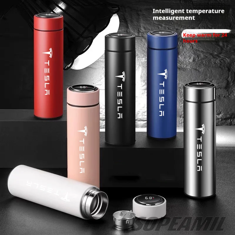 Tesla Thermos Mug with Temperature Display 2 Tesla Thermos Mug with Temperature Display - Image 2