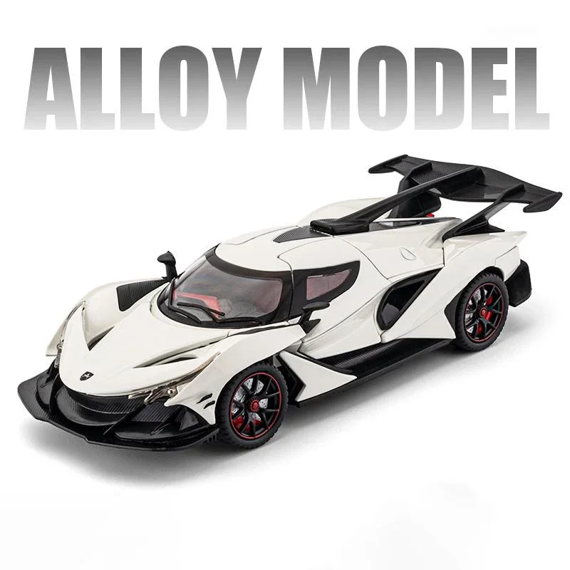 1:24 Apollo IE Die-Cast Model Supercar Black 6 1:24 Apollo IE Die-Cast Model Supercar Black - Image 6