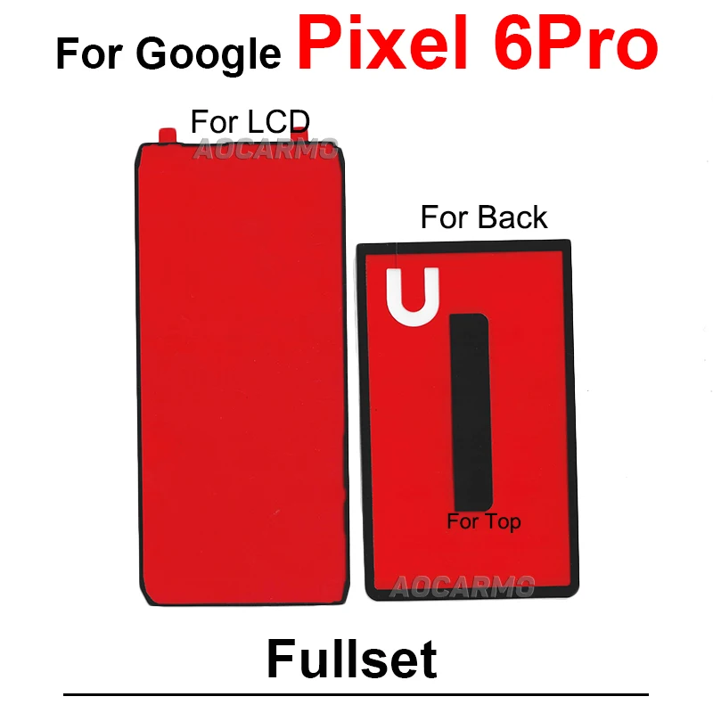 Red Adhesive Back Cover Stickers for Pixel 6 Pro 6 Red Adhesive Back Cover Stickers for Pixel 6 Pro - Image 6
