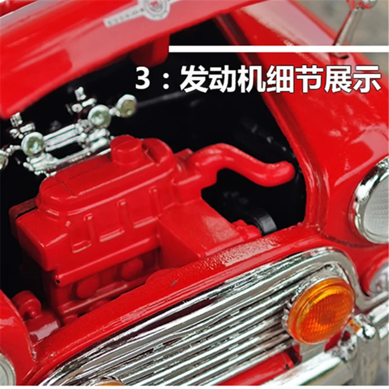 1:18 Morris Mini Cooper Police Car Model 6 1:18 Morris Mini Cooper Police Car Model - Image 6