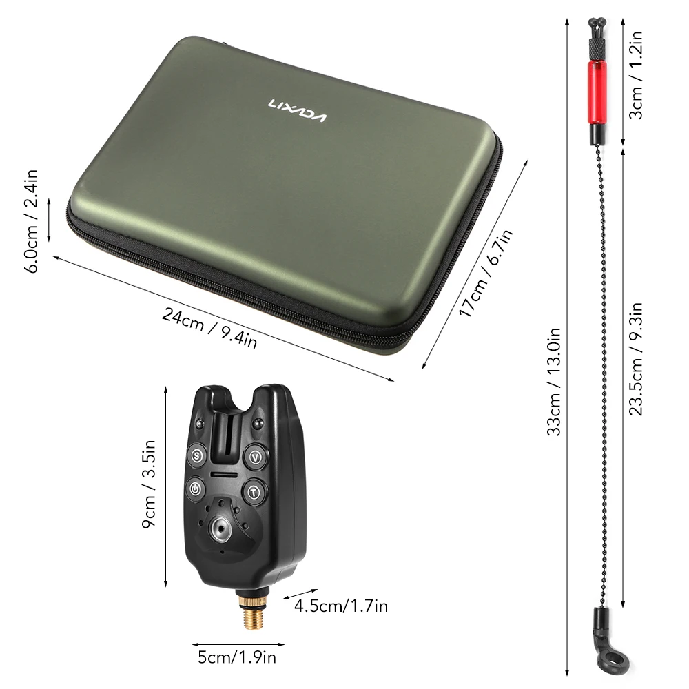 Lixada Fishing Alarm and Swinger Set 4 Lixada Fishing Alarm and Swinger Set - Image 4