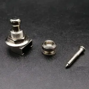 Guitar Strap Lock Set in Black Gold Chrome 12 Sa125a6050daa4fdb9d4b34b7e7448a77T