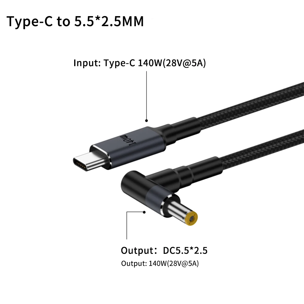 65/140W USB-C PD Charger Cable for Laptops 9 65/140W USB-C PD Charger Cable for Laptops - Image 9