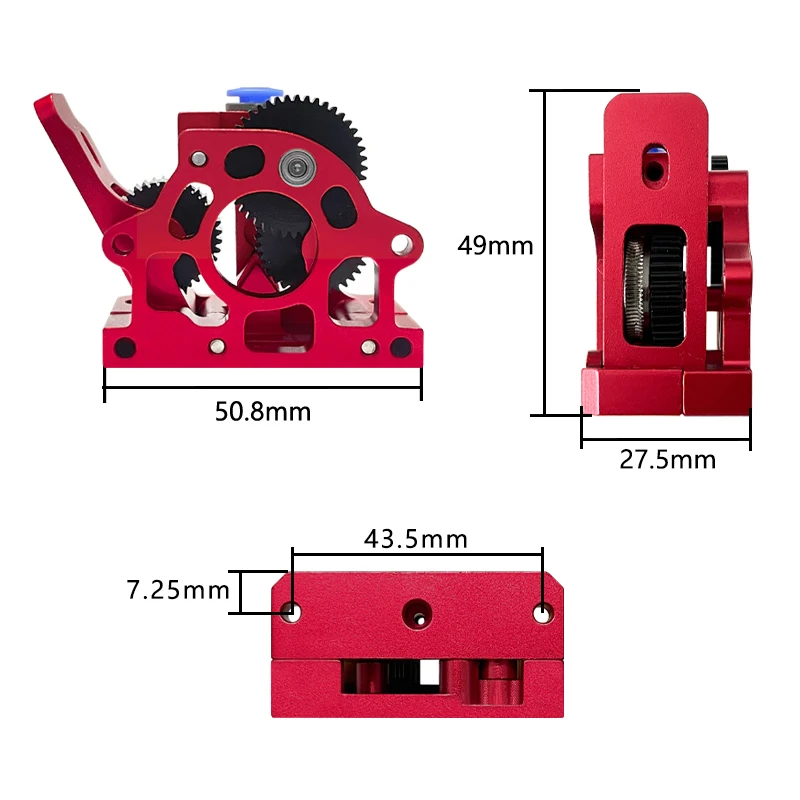 HGX-LITE Hardened Steel Extruder for 3D Printers 2 HGX-LITE Hardened Steel Extruder for 3D Printers - Image 2