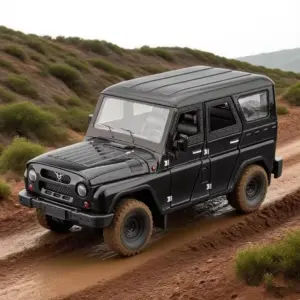UAZ Hunter SUV 1/18 Scale Model with Lights