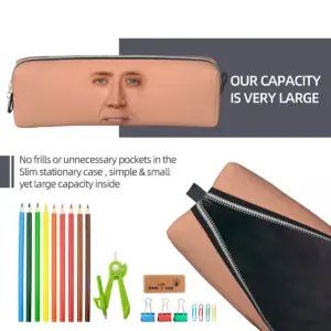 Nicolas Cage Face Pencil Case in Peach Color 11 Sa3087c9e6b584a0392d68d7f1c346ea0B