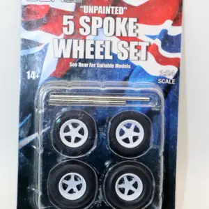 DDA 1/24 Scale 5-Spoke Model Car Wheels 11 Sa3815d79683b446f82960cf7c014ff769