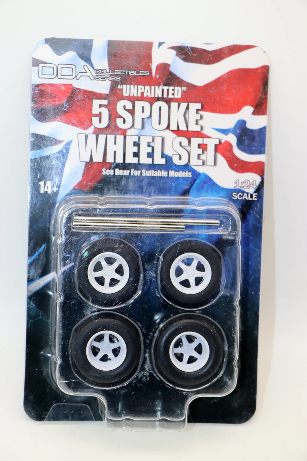 DDA 1/24 Scale 5-Spoke Model Car Wheels 6 DDA 1/24 Scale 5-Spoke Model Car Wheels - Image 6