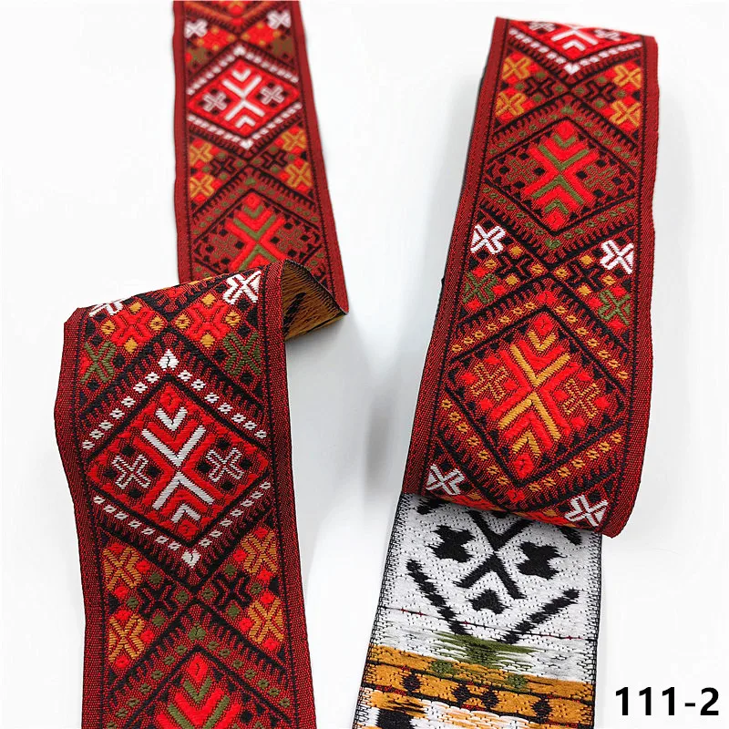 Vibrant 5cm Jacquard Ribbons - 7 Meters 19 Vibrant 5cm Jacquard Ribbons - 7 Meters - Image 19