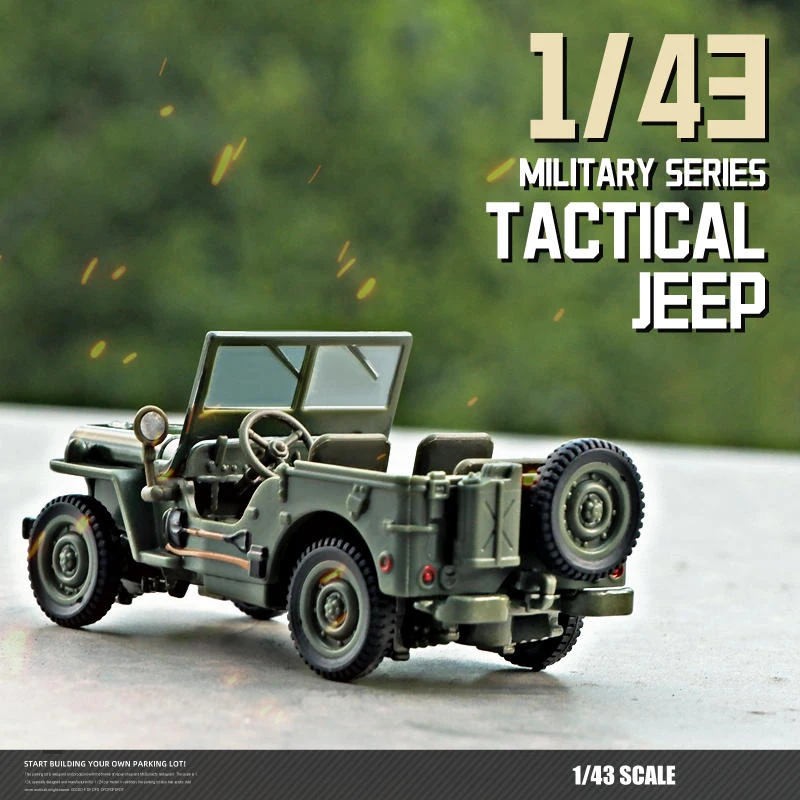 1/43 Scale Jeep Willys Military Model Car 3 1/43 Scale Jeep Willys Military Model Car - Image 3