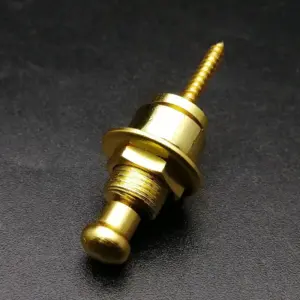 Guitar Strap Lock Set in Black Gold Chrome 16 Sa48701f600db4356a54cd5f8e624e5a8o