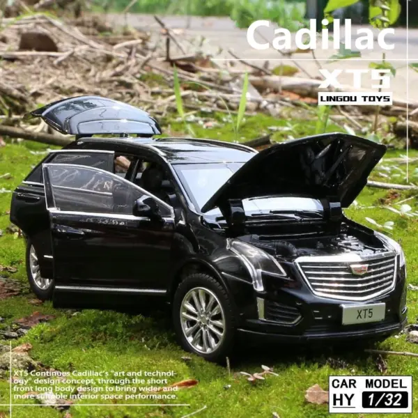 1:32 Scale White Cadillac XT5 Diecast Model - Image 6