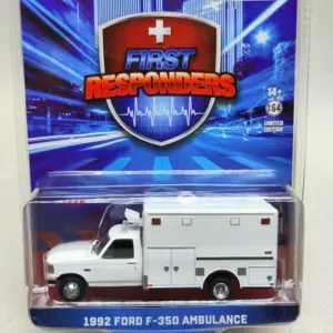 1992 Ford F-350 Ambulance Diecast Model 1:64 6 Sa4ac051dd7c948aaa1e4de3a4687504bV