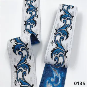 Vibrant 5cm Jacquard Ribbons - 7 Meters 73 Sa523fe1b5c354db198ce52eef37bfdd2v