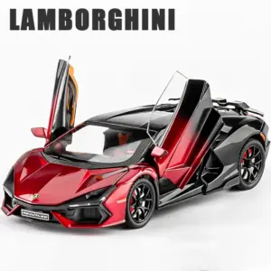 Lamborghini Revuelto Red and Black Diecast Model 11 Sa53e057e988b4073bc0ff4491968865du